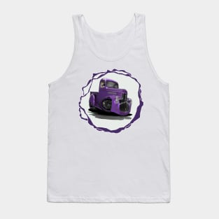 "Purple Haze" 1941 Chevy Pickup Truck Cartoon Style Tank Top